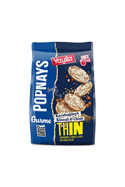 Yayla Popnays Gurme Karabuğday Kinoa ve Chialı İnce Pirinç Patlağı 80 g x3