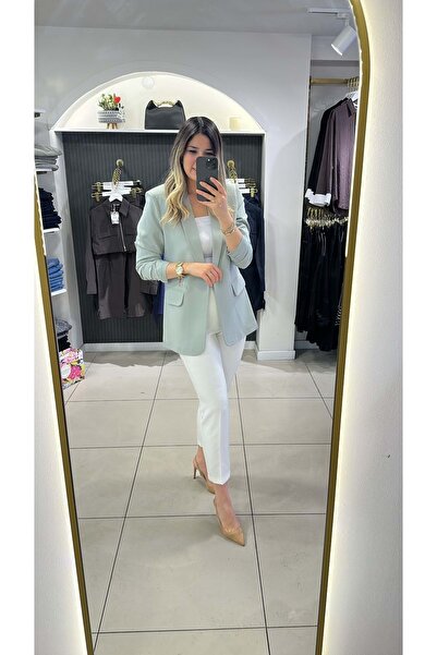 HandeButik KADIN KOLLARI BÜZGÜLÜ BLAZER CEKET
