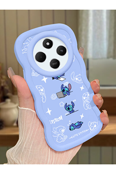 ucuc Redmi 14C 4G/5G Uyumlu Mavi Silikon Kılıf Kamera Korumalı Darbe Emici Ta...
