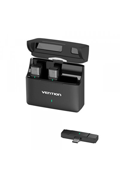 OEM Lavalier Microphone, Vention, USB-C, Set of 2 Pieces, Black
