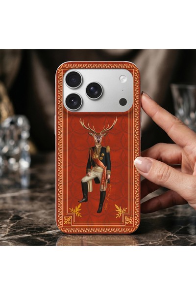 VİTELLİ iPhone 17 Pro Max Uyumlu Deer General Telefon Kılıfı
