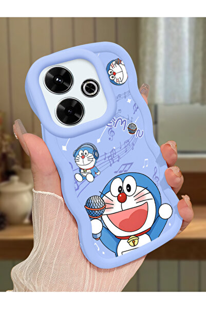 ucuc Redmi 13/13X Uyumlu Mavi Silikon Kılıf Kamera Korumalı Darbe Emici Tasar...