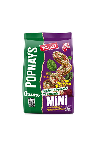 Yayla Popnays Gurme Bezelye Ispanak ve Pancarlı Mini Nohut Patlağı 50 g x3