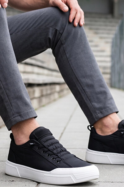 IN-STEP CityComfort – Siyah Kapitone Dokulu Modern Unısex Sneaker