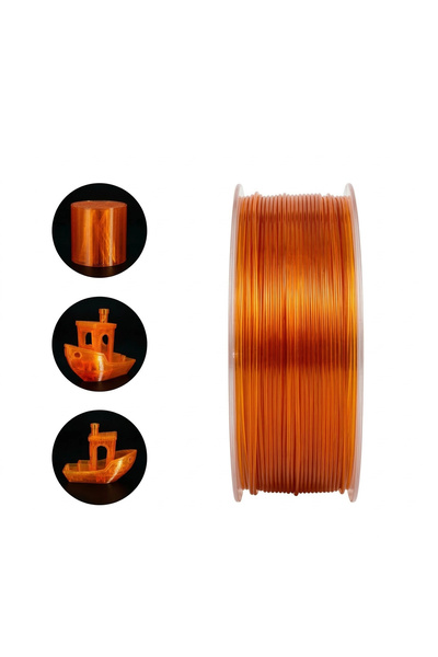 PETG SemiFlex Filament - Transparent Orange