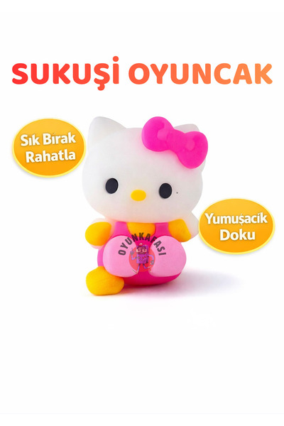 OYUNKAFASI Sukuşi Oyuncak Hello Kitty | Squishy Stres Oyuncağı Yumuşak Sıkıla...