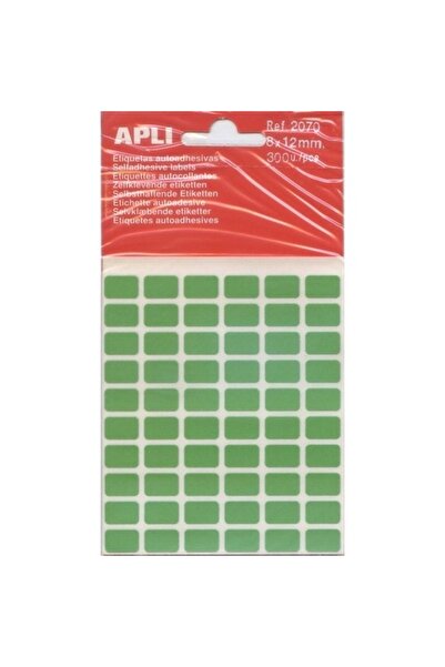 Aplix ملصق أبلي 8x12 مم أخضر 300 قطعة (25 عبوة) / 7500 قطعة ملصقات