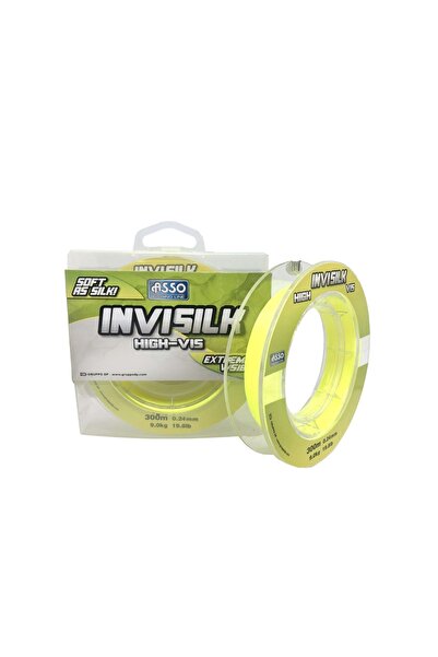 ASSO خيط صيد أحادي الشعيرات Invisilk Surf Casting بطول 300 متر، قياسي - 0.35 مم