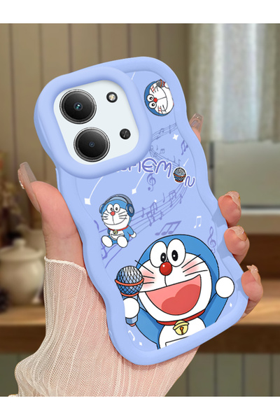 ucuc Redmi 15C 5G Uyumlu Mavi Silikon Kılıf Kamera Korumalı Darbe Emici Tasar...