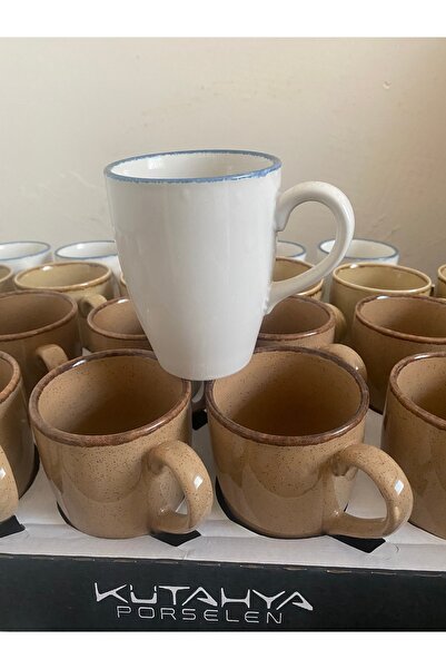 Kütahya Porselen Mug Cup Set of 2 Tea Coffee Porcelain