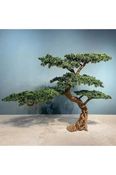 Roberto Rossi Bonsai artificial H200cm Pin cu trunchi din lemn, coroana L250x...