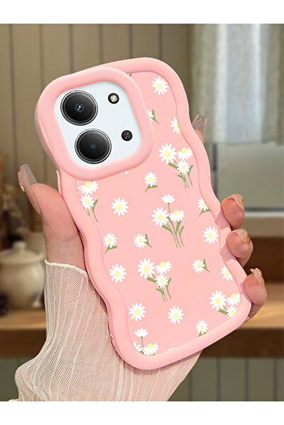 ucuc Redmi 15C 5G Uyumlu Pembe Silikon Kılıf Kamera Korumalı Darbe Emici Tasa...