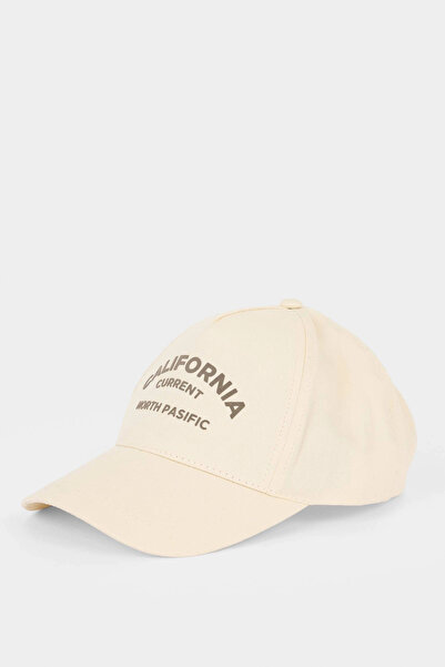 DeFacto B7805AXBG122 Μπεζ γυναικείο βαμβακερό καπέλο