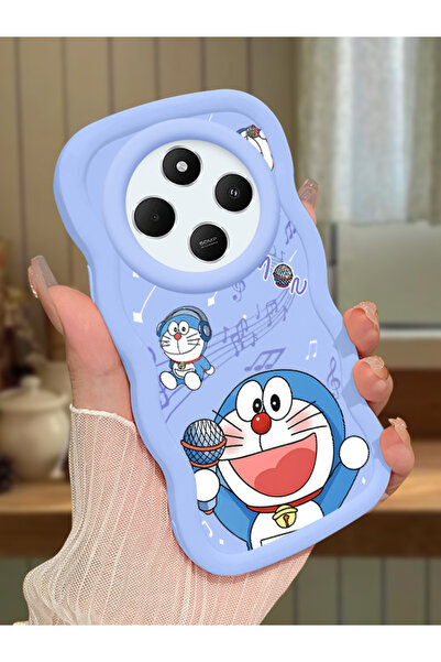 ucuc Redmi 14C 4G/5G Uyumlu Mavi Silikon Kılıf Kamera Korumalı Darbe Emici Ta...