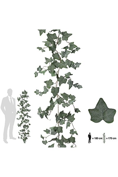 Roberto Rossi Iedera artificiala H170cm cu 110 frunze catifelate verde inchis