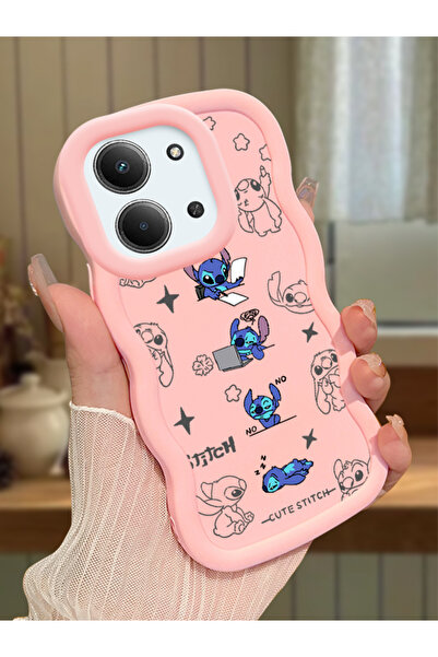 ucuc Redmi 15C 5G Uyumlu Pembe Silikon Kılıf Kamera Korumalı Darbe Emici Tasa...