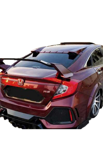 Empressco Honda Civic Fc5 2016-2021 Tavan Spoiler 3 Parça (PLASTİK) Uyumlu