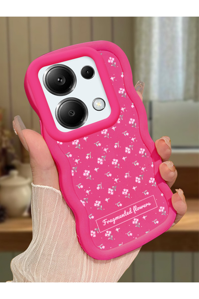 ucuc Redmi Note 13 Pro 4G Uyumlu fuşya Silikon Kılıf Kamera Korumalı Darbe Em...