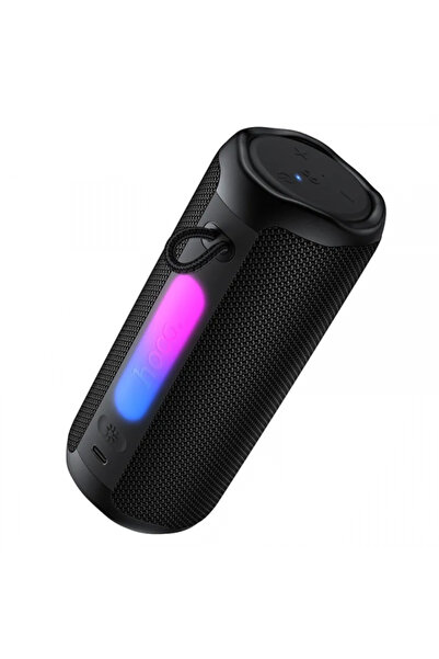 Hoco Φορητό ηχείο Bluetooth, HOCO, Bluetooth 5.0, 8W, TWS, RGB, Αδιάβροχο, Μαύρο