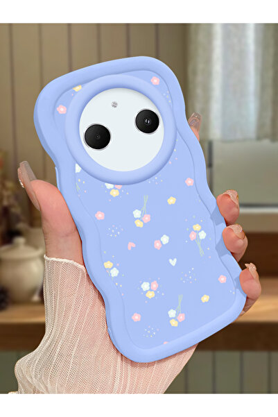 ucuc Redmi A3 Pro Uyumlu Mavi Silikon Kılıf Kamera Korumalı Darbe Emici Tasar...