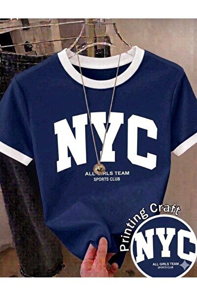 COHERENT Unisex Ανδρικό/Γυναικείο T-Shirt NYC με ΔΙΑΦΟΡΕΤΙΚΟ ΚΟΛΑΡΟ Προσαρμοσ...