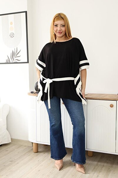 Siyezen Μπλούζα Πόντσο Υπερμεγέθους Μεγάλου Μεγέθους