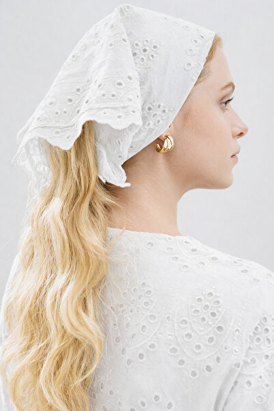 Behills Γυναικείο ρετρό φουλάρι μπαντάνα με κεντημένο σχέδιο και λεπτομέρειες...