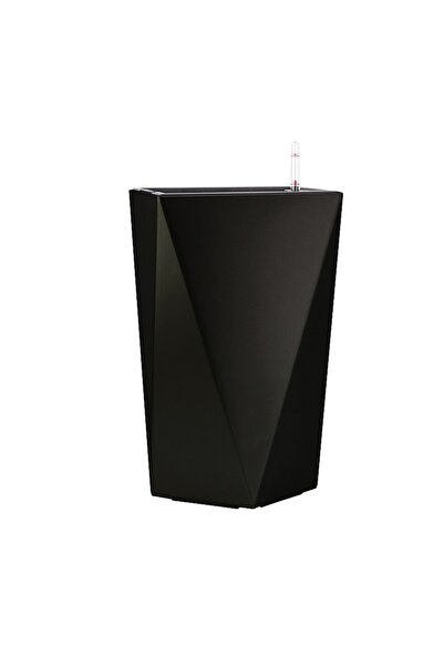 Roberto Rossi Ghiveci inteligent H50,5x21x21 cm RobertoRossi Faz negru lucios