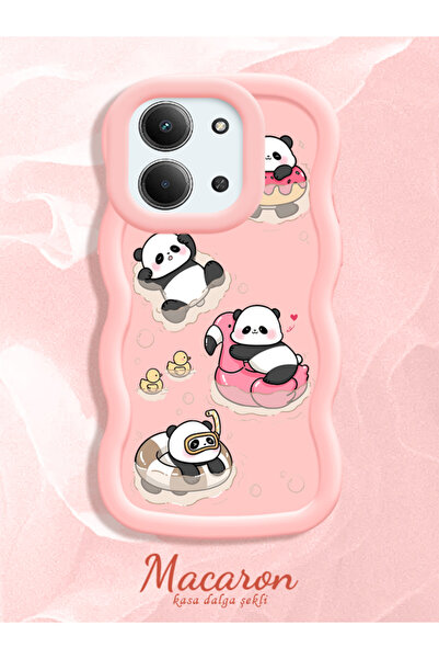 CHICASELUX Xiaomi Redmi 15C 5G ile Uyumlu Darbeye Dayanıklı Basit Pembe Silik...