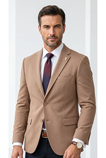 Plus Scorpion Men's Slim Fit Double Button Double Slit Blazer Jacket – Premiu...