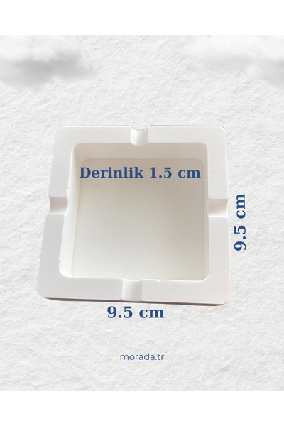 MoradaTr Dekoratif Kül Tablası Kare