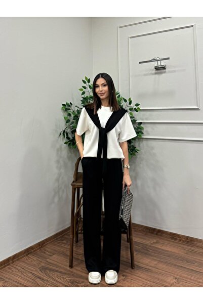 asur boutique Σετ αθλητικής φόρμας με γιακά σάλι της Asur Boutique για γυναίκ...