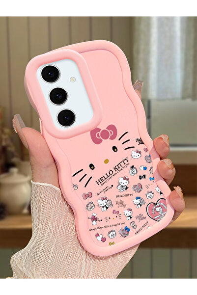 Hontinga Samsung Galaxy S24 FE Uyumlu Darbeye Dayanıklı Basit Pembe Silikon T...