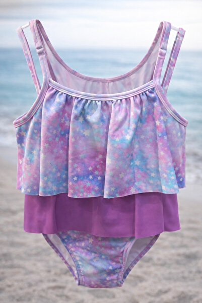 mini kanka Κοριτσίστικο μαγιό με μωβ φούστα 8-12 ετών Κοριτσίστικο μαγιό με μ...