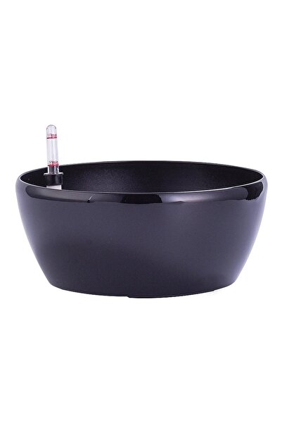 Roberto Rossi Ghiveci inteligent H10xD22,5 cm RobertoRossi Clasic Bowl negru ...