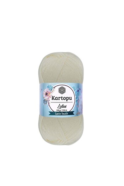 Kartopu LOTUS Merserize Görünümlü El Örgü İpliği 100 Gr RENK : K 019 EKRU