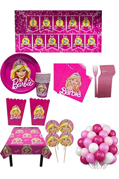 CAVAŞ sun hat Set de petrecere tematică cu Barbie fucsia pentru copii, pentru...