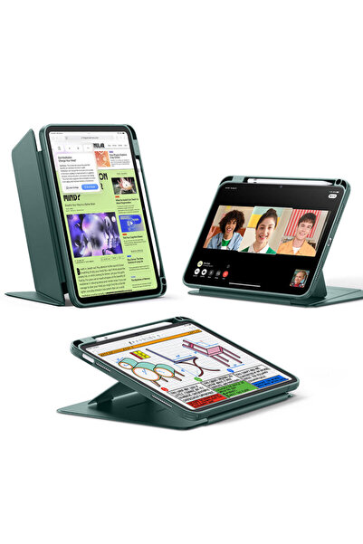 ESR iPad 10 (2022) 10.9 Αναδιπλούμενη Υβριδική Θήκη με Πένα, πράσινο
