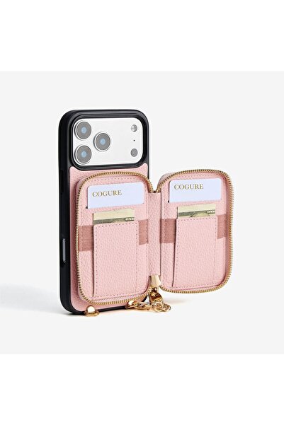 Cogure Combinable - Zippered Chain Detail Magsafe Wallet & Card Holder - by Bero Lina