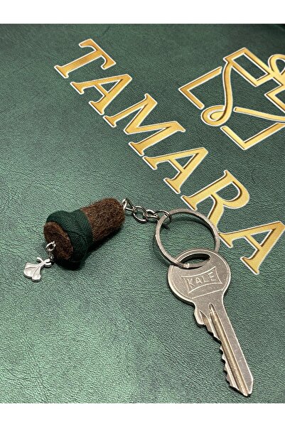 Tamara Mevlana Felt Yellow Keychain