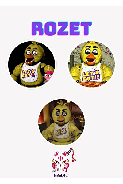 Hara Company Five Nights at Freddy's Oyunu Chica The Chicken Oyun Rozet Seti ...