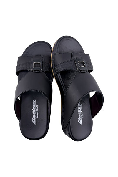 Alnahham A E T Handmade Arabic Sandals For BOYS | Outdoor BOYS Slippers | Genuine PU Leather With Buckle