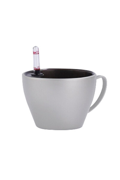 Roberto Rossi Ghiveci inteligent H13xD18 cm RobertoRossi Cup argintiu