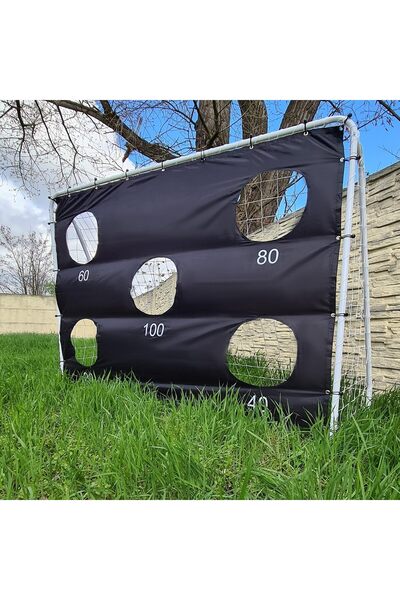 OEM Poartă de fotbal XXL KickMaster Junior pentru copii 240x170 cm cu panou de țintire pentru antrenament