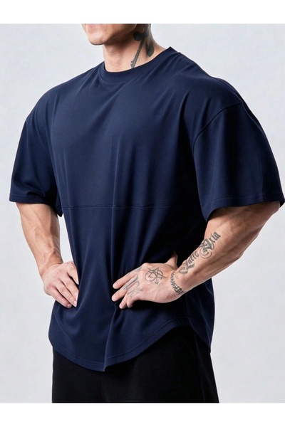 GENIUS STORE Ανδρικό αθλητικό μπλουζάκι Genius, μεγάλου μεγέθους, για γυμναστ...