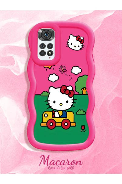 CHICASELUX Simple Red Silicone Phone Case Hello Kitty Pattern Compatible with...