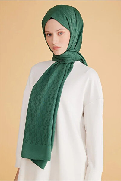 Belli Geometric Pattern Fresh Sapphire Emerald Green Shawl 3 25