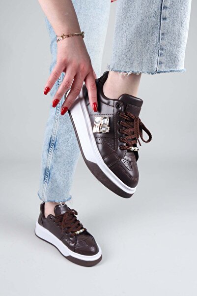 Birikon VINAY Αθλητικά Παπούτσια με Πέτρινα Αξεσουάρ ΚΑΦΕ