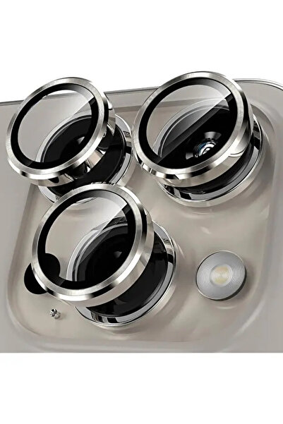 MELIFLIO iPhone 16 Pro-16 Pro Max Uyumlu Kamera Lens Koruyucu Tamperli Cam-Na...