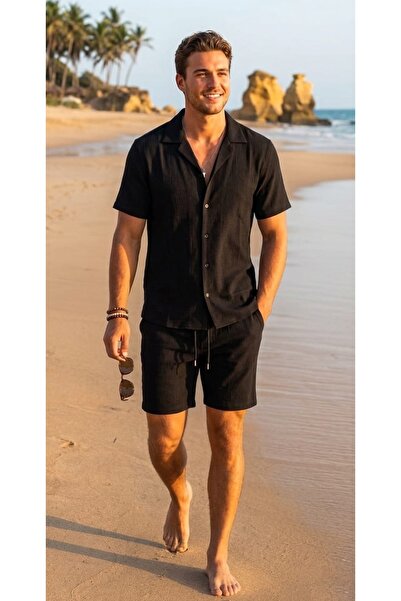 YNGMENCLASS Linen 100% Cotton Organic Natural Breathable Soft Anti-Sweat Shir...